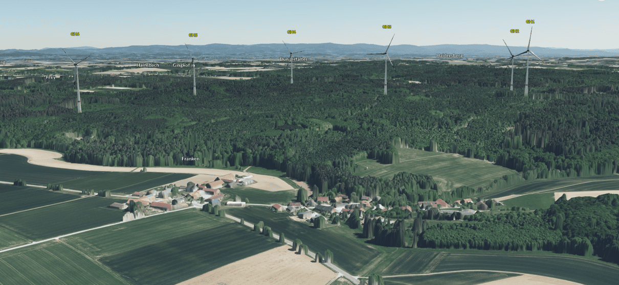 Franken Vogelperspektive